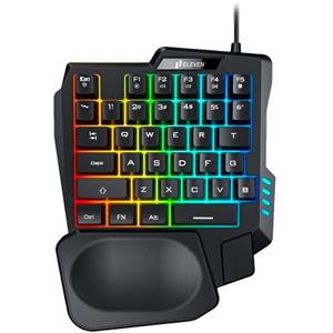 کیبورد گیمینگ ایلون مدل GK104 با سیم نورپردازی RGB