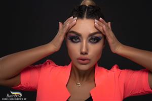 لنز طبی رنگی فصلی قهوه‌ای رینبو (Rainbow)