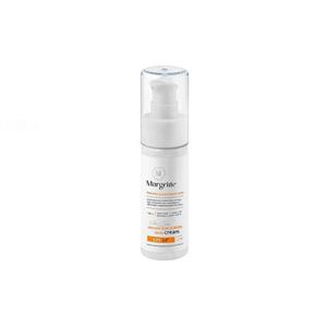 کرم ضد‌آفتاب و روشن‌کننده SPF50 مناسب پوست‌های چرب و مستعد آکنه بژ روشن حجم 50 میل مارگریت