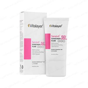 فلوئید ضدآفتاب بی رنگ SPF50 سنسی ویت ویتالیر 50ml