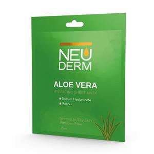 ماسک صورت حاوی عصاره آلوئه ورا نئودرم حجم 25 میلی‌لیتر