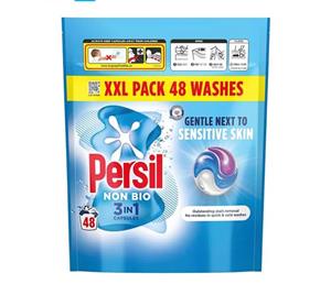 قرص ماشین لباسشویی پرسیل Persil مدل Non Bio مخصوص پوست‌های حساس بسته 48 عددی