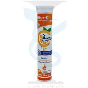 قرص جوشان ویتامین ث 1000 میلی گرمی افر سی او پی دی فارما 20 عددی