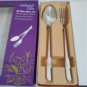قاشق چنگال استیل آهنربا نگیر مدل دونا یونیک آلمانی استیل 18 از 10(بسته 12 عددی ) قاشق و چنگال ـ قاشق و چنگال ساده دونا