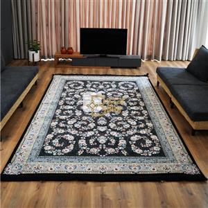 فرش ماشینی 700 شانه تراکم 2550 طرح ساحل سرمه ای