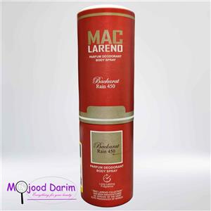 اسپری بدن زنانه باکارات رین 450 مک لارنو MAC LARENO PARFUM DEODORANT BODY SPRAY BACKARAT RAIN 450 200 ML