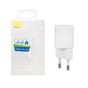 شارژر دیواری 30 وات بیسوس مدل BASEUS CUBE PRO FAST CHARGER 1C 30W EU رنگ سفید