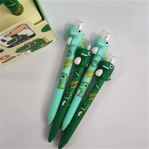 مداد بینهایت کلیکی طرح زیبای فانتزی دایناسور در دو رنگ سبز  