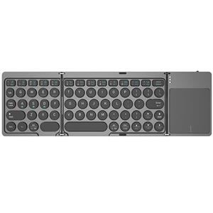 کیبورد بی‌‌سیم تاشو شارژی با تاچ پد Foldable Keyboard