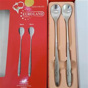 قاشق شربت خوری میخک 12 پارچه یورولند آلمانی EURO LAND GERMAN  ضخامت 2 میلی متر