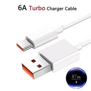 کابل شارژ اصلی شیائومی اورجینال و فابریکی ورت نارنجی اصل 6 آمپر مخصوص 33 وات 