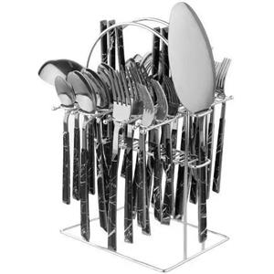 قاشق چنگال 33 پارچه طرح سنگ یونی هوم 