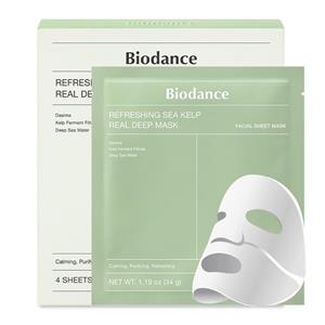 ماسک ورقه‌ای عمیق جلبک دریایی رفرشینگ بایودنس (Biodance Refreshing Sea Kelp Real Deep Mask)(اورجینال)