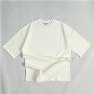 تیشرت دو نخ بیسیک رنگ سفید