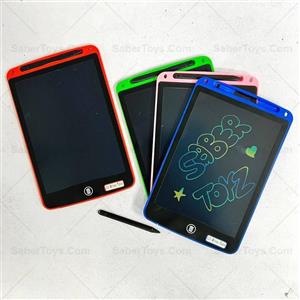تبلت جادویی آموزشی 8.5 اینچی با صفحه رنگی مدل LCD WRITING TABLET مناسب برای آموزش الفبا،اعداد،نقاشی و ... (تخفیف ویژه)