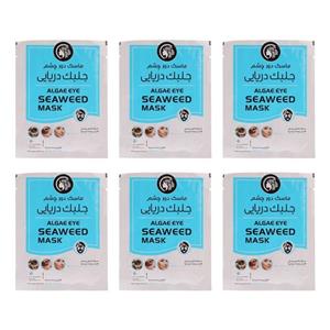 ماسک دور چشم دکتر عیدی آلگا مدل جلبک دریایی بسته 6 عددی