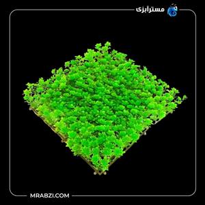 چمن مصنوعی آکواریوم برگ سبز مدل mr1716