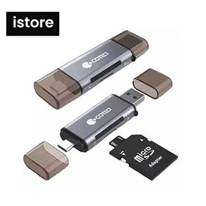 رمریدر یواس‌بی به تایپ‌سی کوتسی خاکستری نو با گارانتی | Coteci Card Reader OF-001