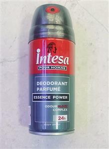 اسپری ضد تعریق دئودورانت بدن اینتسا مدل اسنس پاور خاکستری Intesa Deodorant Spray Essence Power