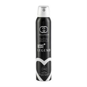 اسپری بدن مردانه دلوان مدل Montblanc Legend 107 حجم 200 میلی لیتر