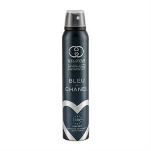 اسپری بدن مردانه دلوان مدل Blue Chanel 102 حجم 200 میلی لیتر