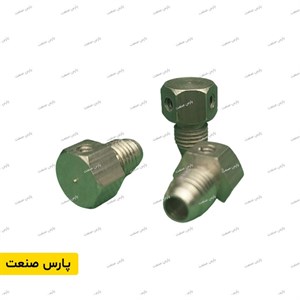 انتهای خط رزوه دار دو خروجی 180 درجه مه پاش فشار قوی (6 پرچی)