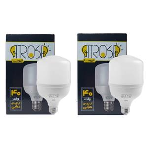 پک دو عددی لامپ استوانه ای 40 وات
