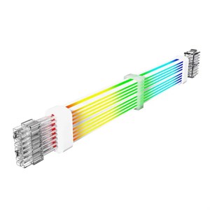 کابل اسلیم گیم مکس GAMEMAX ARGB Extension 2×8-pin GPU Sleeve WHITE