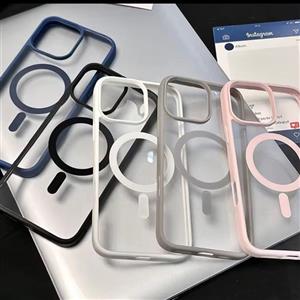 قاب آیفون 15 پرومکس شفاف مگ سیف (Mag Safe) | در 3 رنگ | سبک، مقاوم و محافظ کامل | iPhone 15 Promax