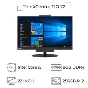 آل این وان Lenovo TIO24D با پردازنده i5 نسل 8، رم 8 گیگ DDR4، حافظه 256 گیگ SSD، گرافیک 2 گیگ GT730 و صفحه نمایش 24 اینچ FHD Frameless