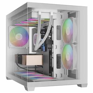 کیس GAMDIAS مدل AURA GC10M V2 WH ARGB