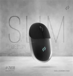 ماوس سایلنت و بی سیم هیتس مدل  HEATZ TRANSPARENT ZM18