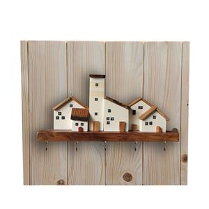 کاور جعبه فیوز چوبی دست ساز طرح دهکده رویایی کد 52222