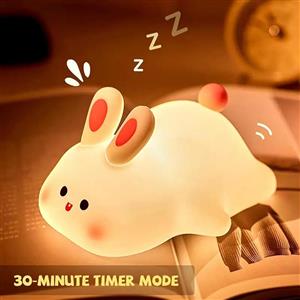 چراغ خواب سیلیکونی مدل خرگوش