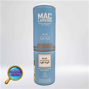 اسپری عطر مک لارنو لایت نایت دولچه گابانا | MAC LARENO D AND G LIGHT NIGHT