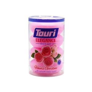 صابون توری اصل اردن مدل ELEGANCE با رایحه گل رز صورتی بسته 4 عددی