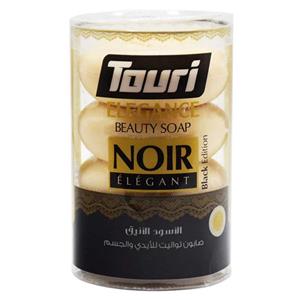صابون توری اصل اردن مدل Noir با رایحه وانیل شکلات بسته 4 عددی