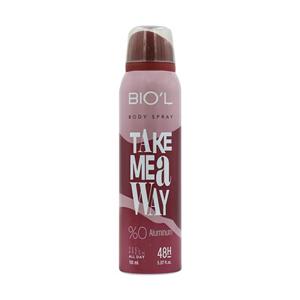 اسپری خوشبو کننده بدن مردانه بیول (Biol) مدل TAKE ME AWAY حجم 150 میلی‌‌ لیتر