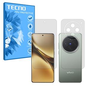 گلس صفحه نمایش و پشت گوشی ویوو X200 مدل هیدروژلی شفاف برند تکنو کد SS