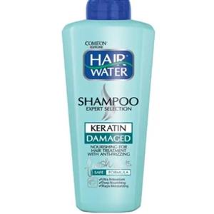 شامپو مو آسیب دیده کامان  کراتین  Keratin حجم  400 میل -  رطوبت رسان  کراتین مو نرم کننده - تثبیت رنگ  بدون مواد