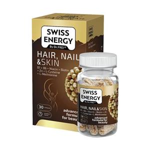 کپسول هیر نیل و اسکین سوییس انرژی - 30 عددی