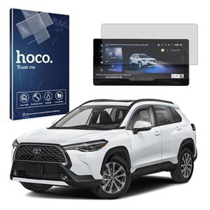 محافظ مانیتور تویوتا کرولا کراس هیبرید 2024 (Toyota corolla cross hybrid 2024) مدل شفاف برند هوکو کد L