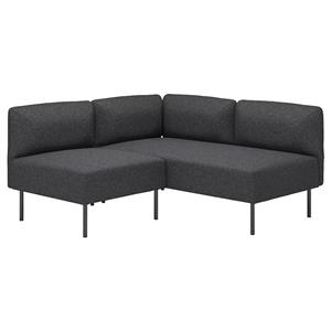 پوشش برای ماژول دونفره ایکیا مدل IKEA LILLEHEM رنگ قهوه ای قرمز Gunnared