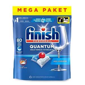 قرص ماشین ظرفشویی فینیش کوانتوم 80 عددی Finish Quantum MEGA PAKET