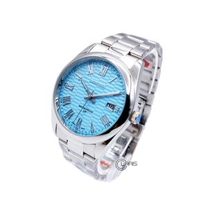 ساعت لدفورت LEDFORT مردانه مدل 2038 تمام سیلور صفحه آبی
