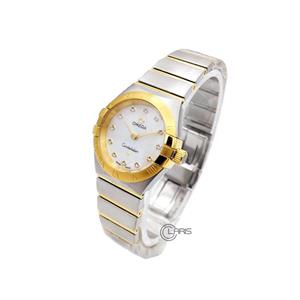 ساعت زنانه OMEGA Constellation امگا کانسلیشن موتور سوئیس دورنگ سیلور طلایی