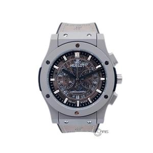 ساعت مردانه HUBLOT هابلوت کرنوگراف سه موتور فعال قاب و بند طوسی اسکلتون