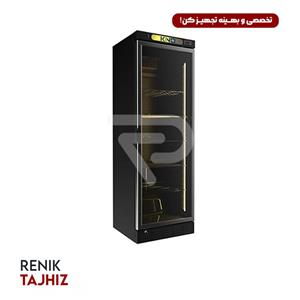 یخچال 80 سانتی تک درب بدنه مشکی وان سفید کینو مدل KR800 BL