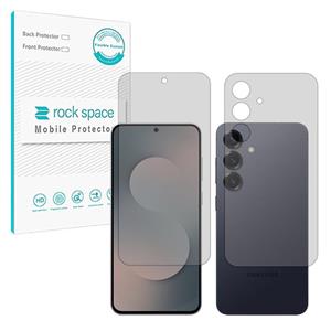 گلس صفحه نمایش و پشت گوشی سامسونگ Galaxy S25 FE مدل نانو هیدروژل شفاف برند راک اسپیس کد SS