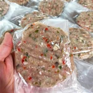 همبرگر مرغ نیمه آماده 4 عددی